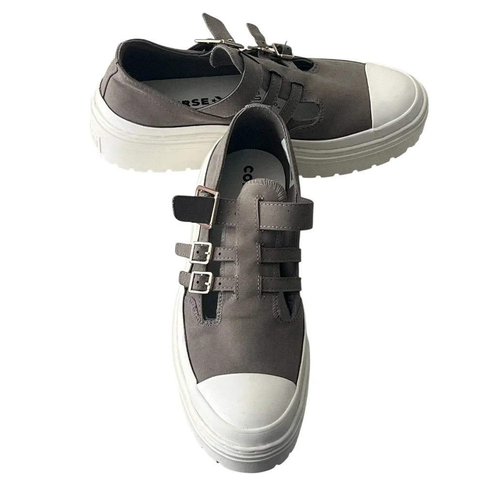 Converse Chuck Taylor Lugged Heel Mary Jane Platform Sneakers Egret Women 9.5 - Picture 15 of 15